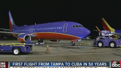 Tampa's first commercial flights to Cuba