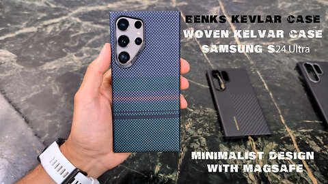 Samsung S24 Ultra Benks Aurora Kelvar Case : Minimalist with MagSafe!