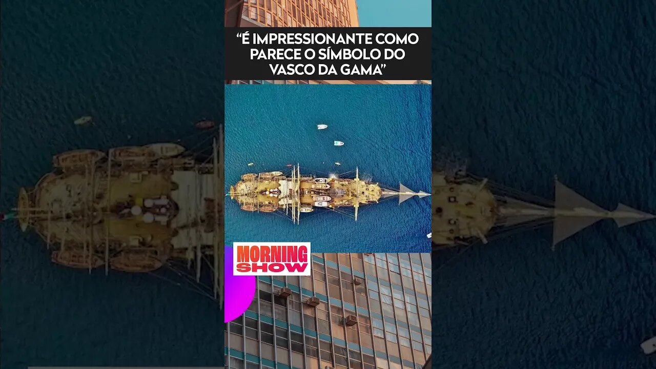 NAVIO MAIS BONITO DO MUNDO DESEMBARCA NO BRASIL #shorts