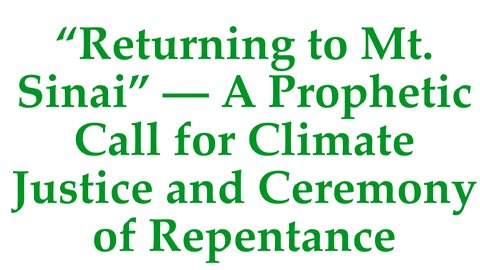 Climate Ceremony of Repentance