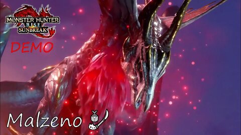 [Sunbreak Demo] Malzeno Insect Glaive (Solo) | First Clear | Monster Hunter Rise: Sunbreak