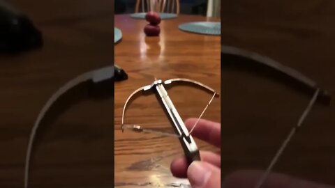 This Miniature crossbow and Potato
