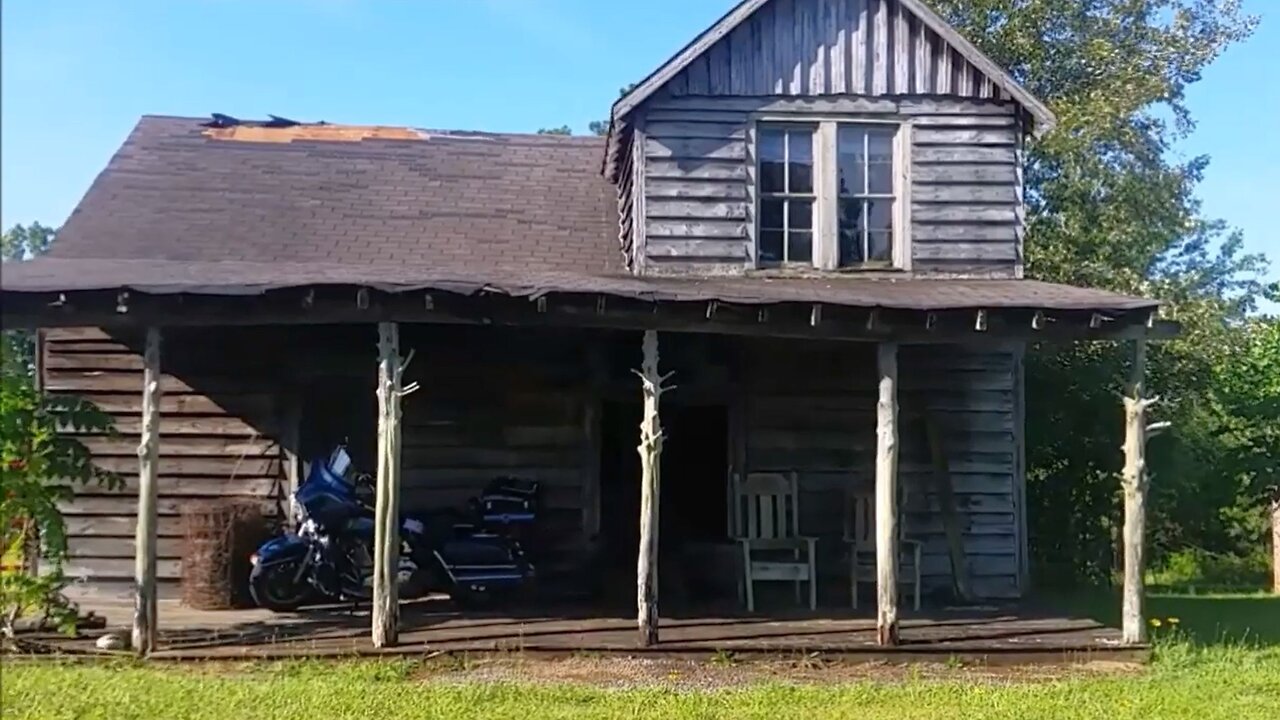 Scooter Tramp Scotty. Ozark Mountain Rain Refuge.