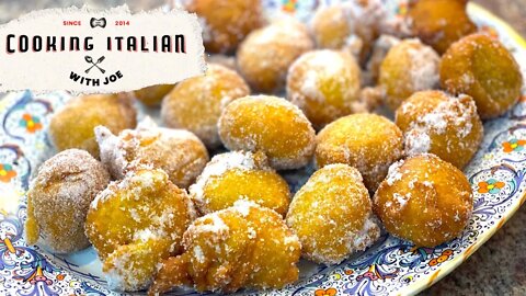 World's Most delicious Pumpkin Fritters from Sardinia Cooking Italian with Joe