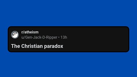 The Christian paradox