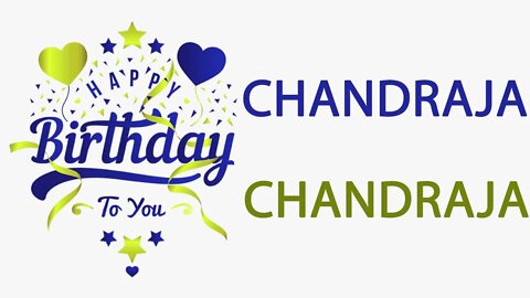 Happy Birthday to Chandraja - Hindi Birthday Wish From Birthday Bash