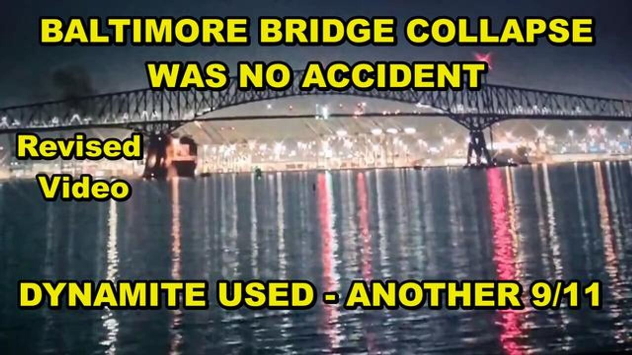 Baltimore bridge collapse - No accident - Drivers license required before using internet