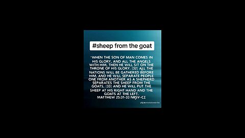 sheep from the goat