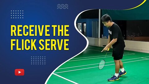 Receive the flick serve Badminton Tutorial featuring Fikri fazrin Indonesian with English Subtitles