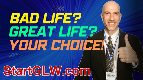 Bad Life 🤪 Great Life 🙌 Your Choice ✅