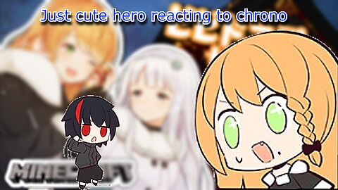 vtuber Elena Yunagi reacting to best girl Chronolock in minecraft