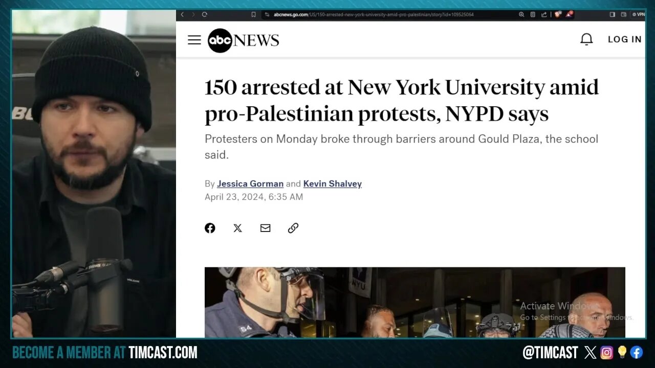 MASS ARRESTS As Police STORM Anti Israel Protest At NYU, Billionaires CUT FUNDING To Woke Colleges