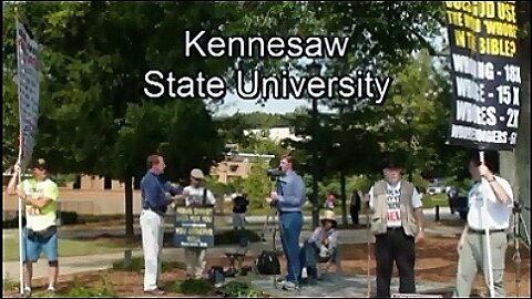 Kennesaw State University- Hell fire preaching