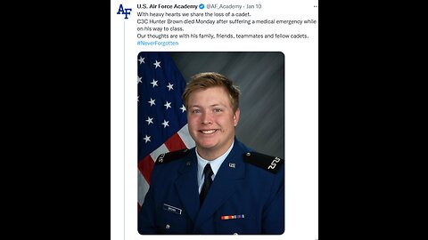 AF Academy - With heavy hearts we share the loss of a cadet.