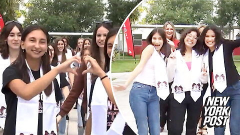 14 sets of twins and one set of triplets graduate from the same high school class