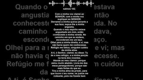 SALMOS 142 | #MensagensdeReflexãodeDeus