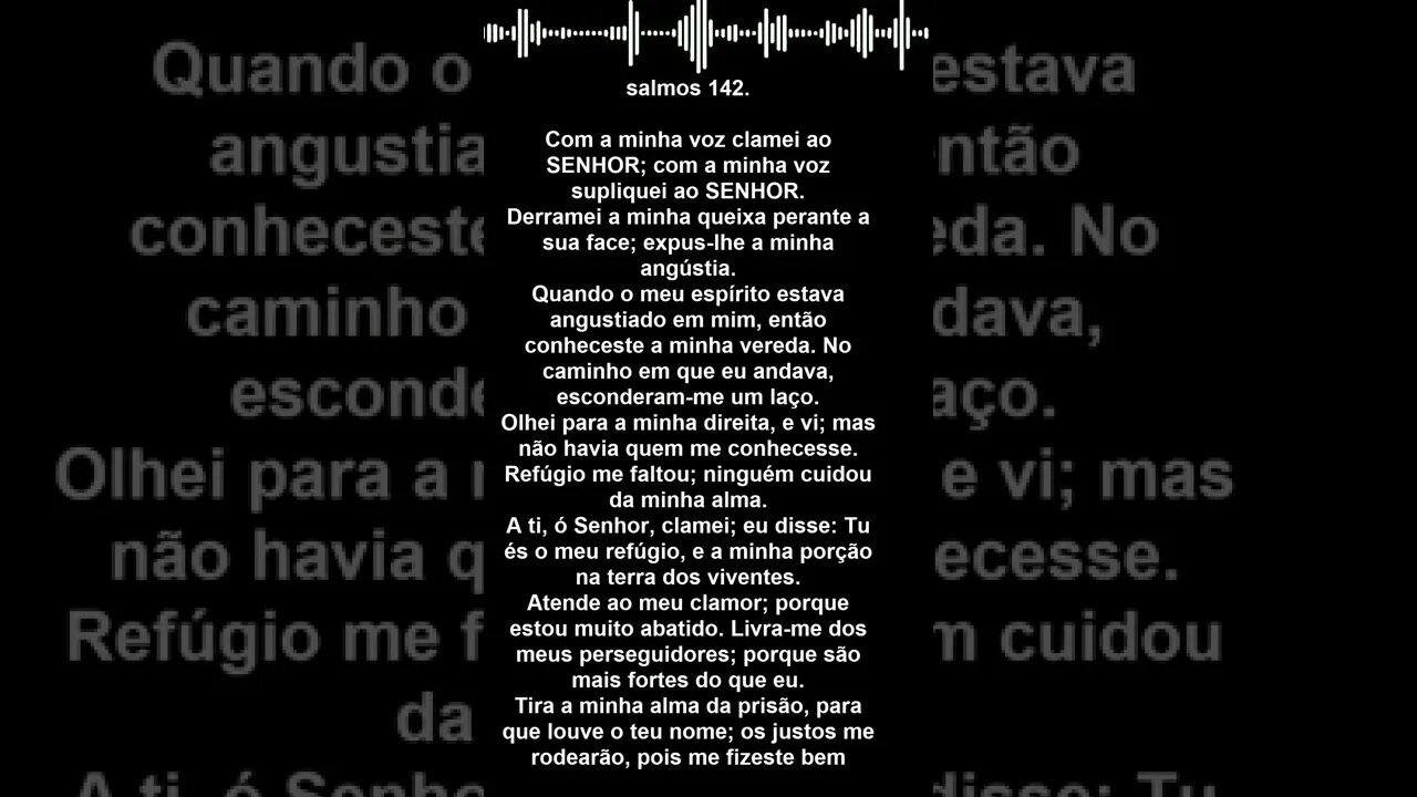 SALMOS 142 | #MensagensdeReflexãodeDeus
