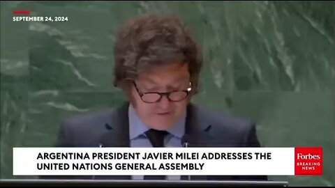 LISTEN YO ARGENTINAS LEADER AT THE UNITED NATIONS . START OF THE ANTICHRIST SYSTEM LAST WEEKEND