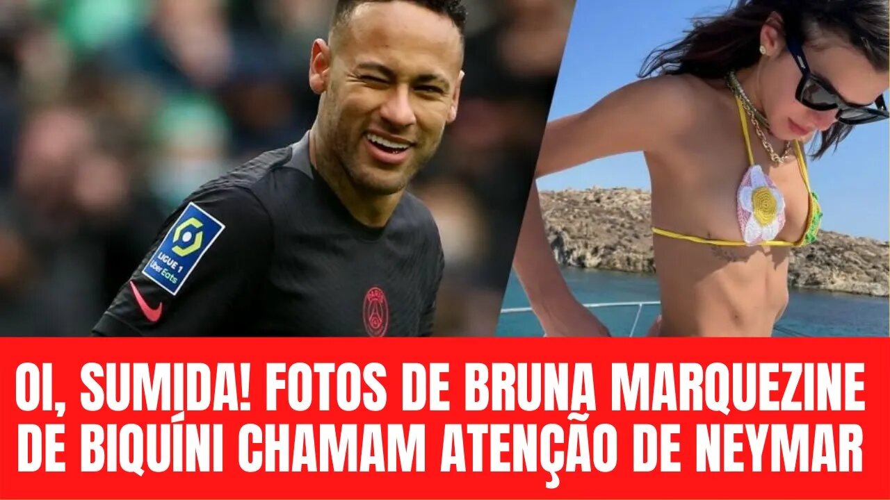 Fotos de Bruna Marquezine de biquíni chamam atenção de Neymar