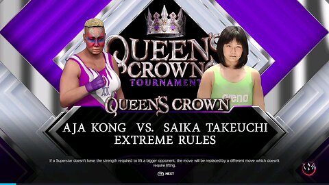 WWE 2k23 extreme rules- Aja Kong vs Saika Takeuchi