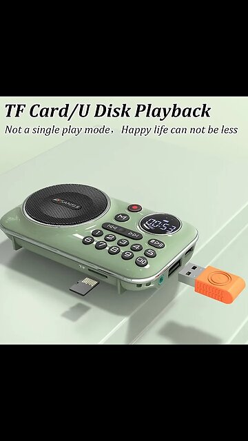 Portable Walkman FM Radio Outdoor Radio For The Elderly Bluetooth 5.0 Speaker MP3