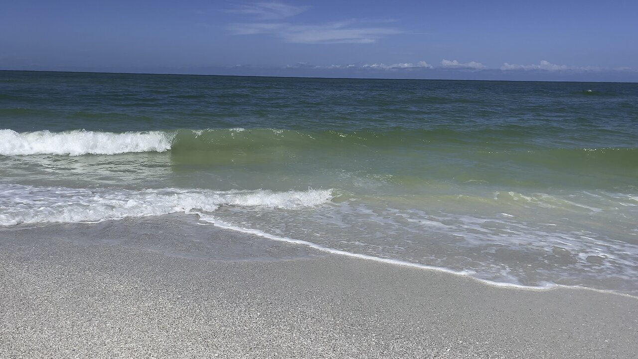 Wave ASMR on Big Marco Island PT 2 (Widescreen) #Waves #ASMR #GulfOfMexico #MarcoIsland #4K #Beach