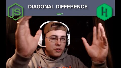 Diagonal Difference | HackerRank Walkthrough & Solution | JavaScript