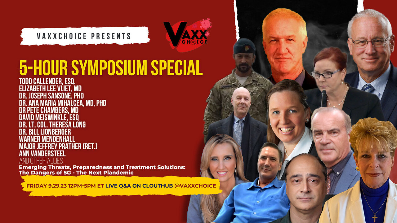 NARM, Truth For Health & Vaxxchoice 5G Symposium Friday Sep. 29th, 2023