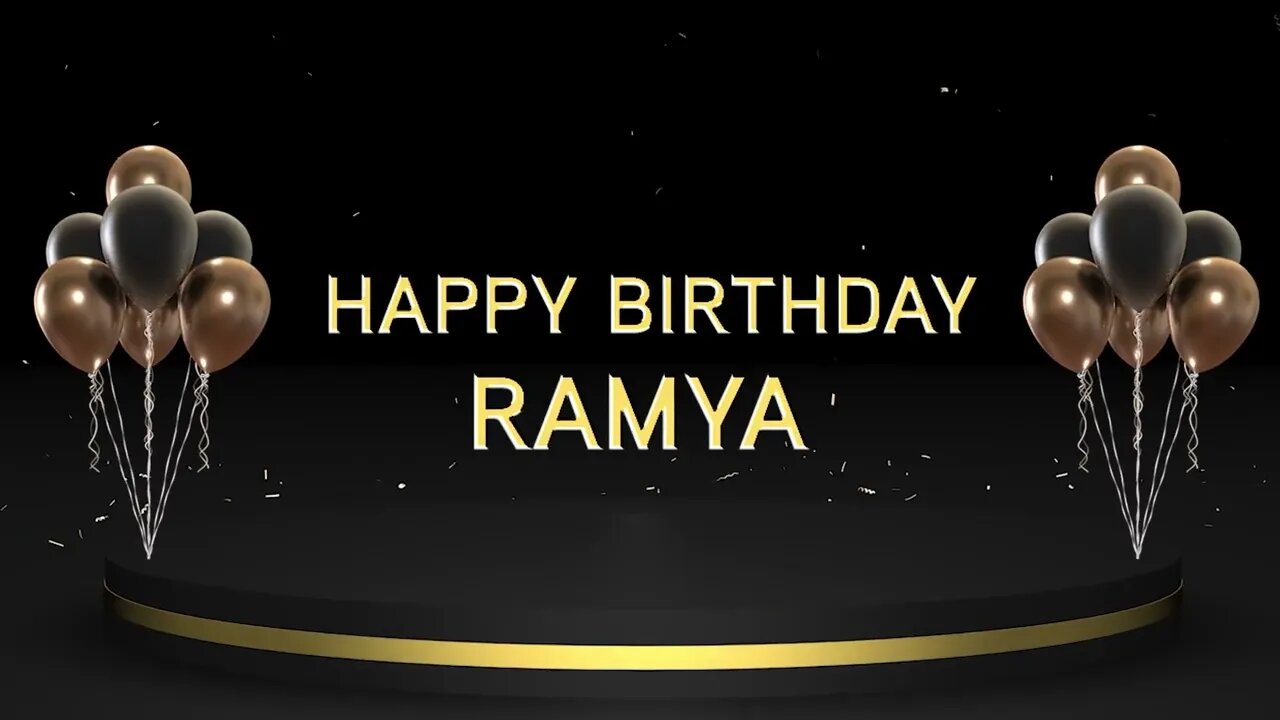 Wish you a very Happy Birthday Ramya