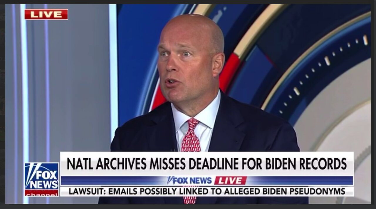 Matt Whittaker, former acting AG: BIDEN's pseudonym emails could cost him