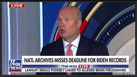 Matt Whittaker, former acting AG: BIDEN's pseudonym emails could cost him