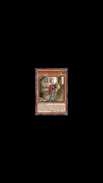 Yu Gi Oh! Adamancipator Researcher