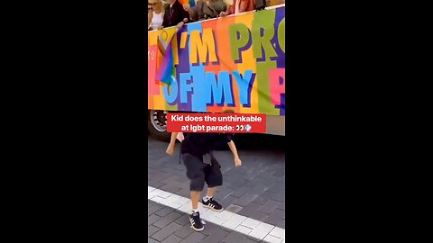 Kid Grabs LGBTQ Flag at Parade and Stomps on It