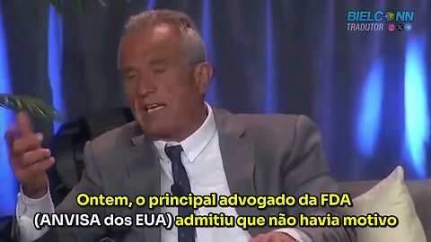 Robert Kennedy explica bem a maior farsa médica da história. Se admitissem que a Ivermectina era um