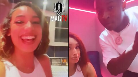 DaniLeigh Is All Giggly Wit O.T. Genasis In The Studio! 😜