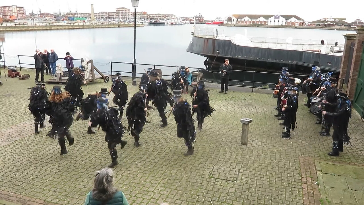 Boggarts Breakfast Border Morris - Monkey Island - Hartlepool Folk festival - October 2019