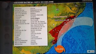 Programa BOM DIA E O CICLONE COM FORÇA DE FURACÃO NO BRASIL