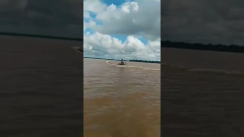 I Better not run out of gas, buddy , the boat is towing a ship