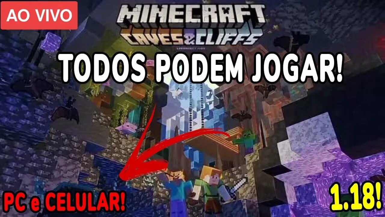 Minecraft AO VIVO COM INSCRITOS: SURVIVAL (SERVIDOR) - PC E CELULAR! - !ip [Não é ATERNOS!]