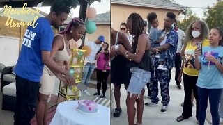 Blueface Attends Sister Kali's Gender Reveal! 👶🏽
