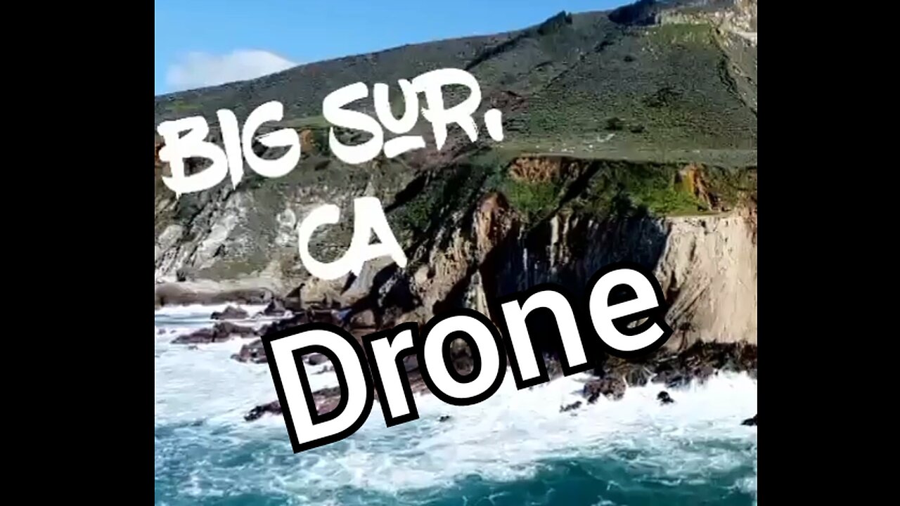 drone images in Big Sur C.A.