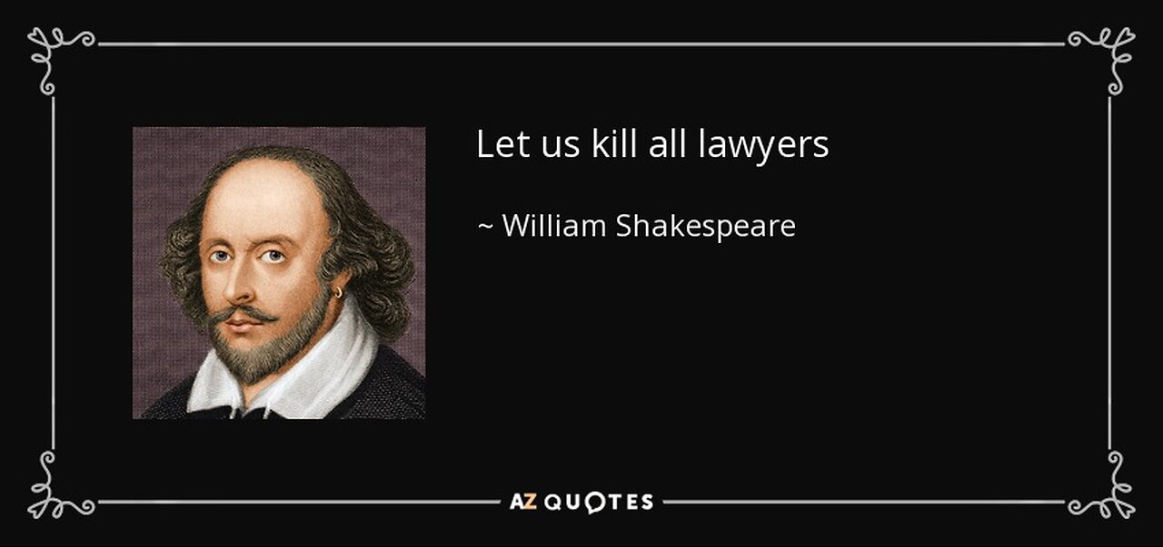 Why not hang all Jews & Lawyers? (Comedy Routine Title)