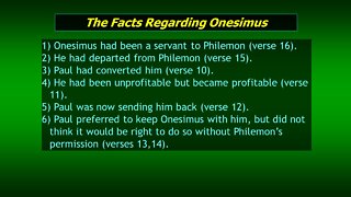 Video Bible Study: Philemon #2