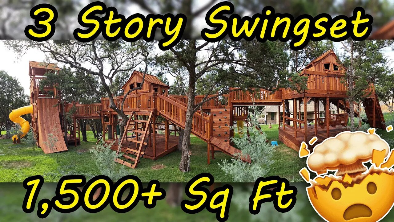 Building the World's GREATEST Swingset! (1,500+ Sq Ft of Playspace) Part 1