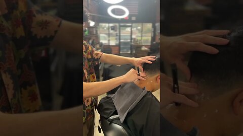 Neck Shave With Straight Razor