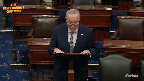 Schumer reminds senators to wear masks on Senate floor.