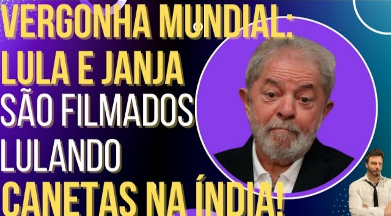 HOW UGLY: Lula and Janja are filmed "lulando" pens in India!