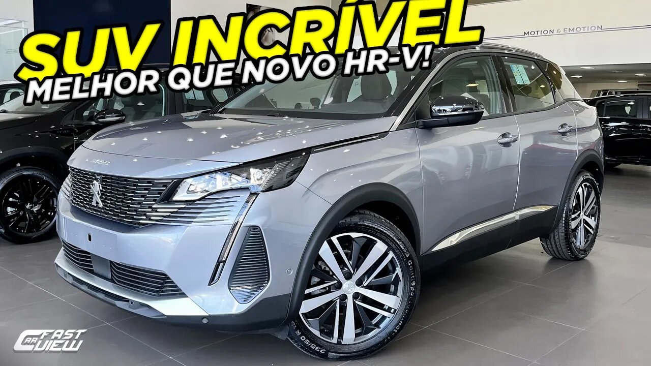 NOVO PEUGEOT 3008 GRIFFE 2022 TEM PREÇO DE KIA SPORTAGE E É MELHOR QUE O NOVO HONDA HR-V