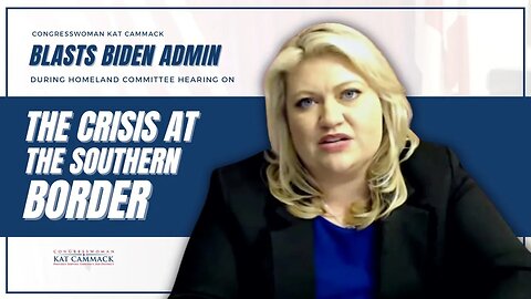 Rep. Cammack BLASTS Biden Admin & Democrats Over Crisis At The Southern Border