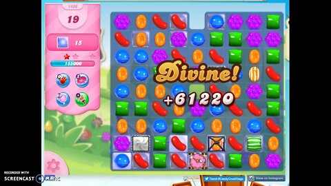 Candy Crush Level 1436 Audio Talkthrough, 3 Stars 0 Boosters
